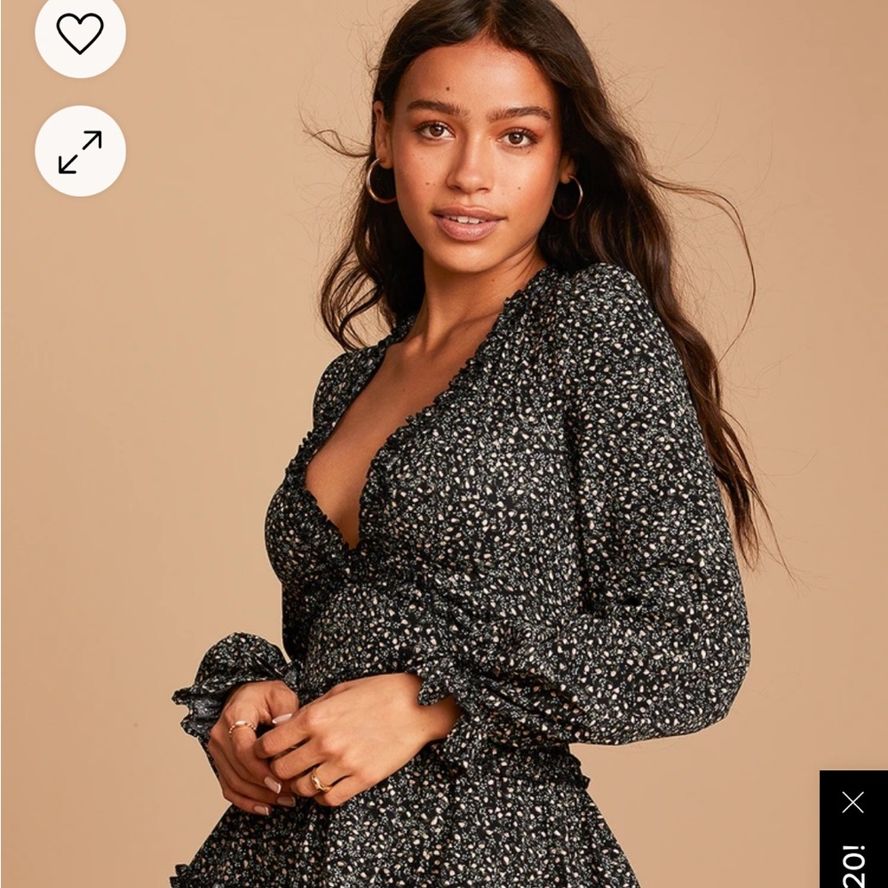 Nwot lulus long sleeve mini dress